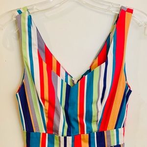 ModCloth IXIA Brand Striped Dress; Size Small